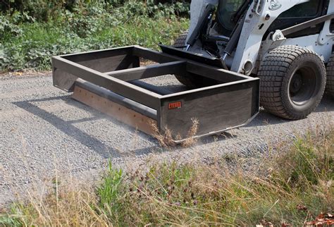 skid steer box scraper|skid steer gravel spreader box.